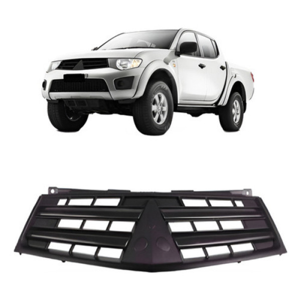 Grade Radiador Triton 2012 2013 2014 Cinza Escuro