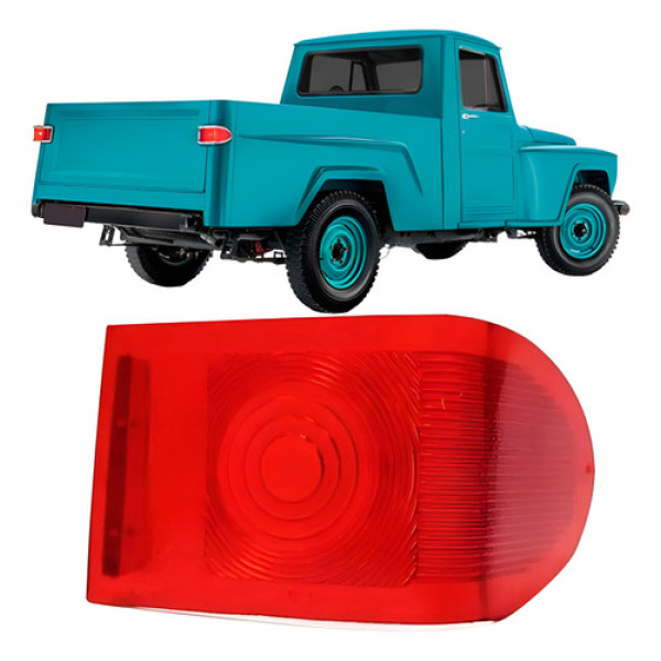 Lente Lanterna Pick-up Rural F75 196 A 1979 Canto C/garantia