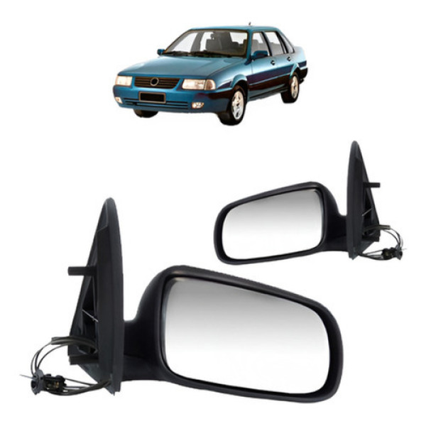 Par Retrovisor Vw Santana 1998 A 2006 C/ Controle