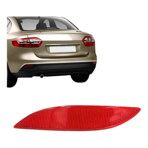 Refletor Parachoque Fluence 2011 2012 2013 2014 2015 16 2017