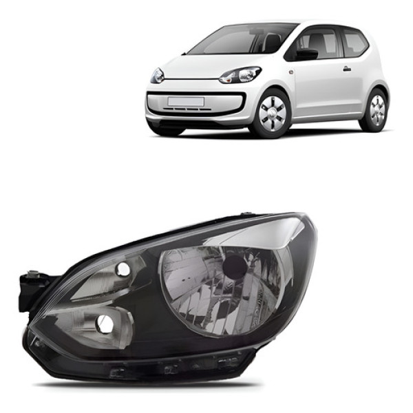 Farol Manual Eletrico Up 2014 2015 2016 Friso Preto Novo Esquerdo/motorista