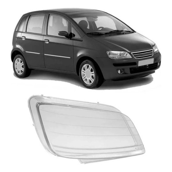 Lente Farol Fiat Idea 2004 2005 2006 2007 2008 Esquerdo
