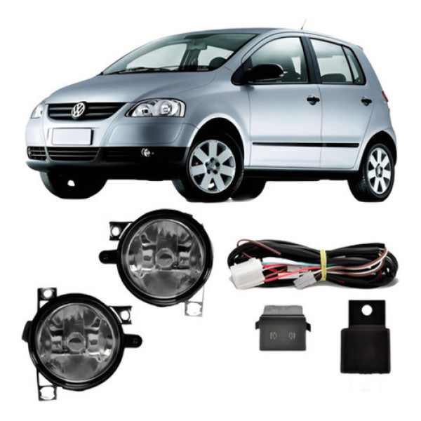Kit Farol Milha Auxiliar Neblina Fox 2003 À 2008