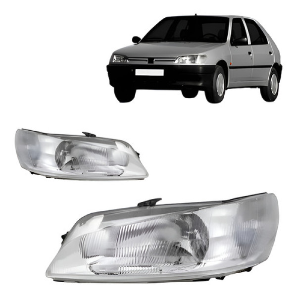 Par Farol Peugeot 306 1997 1998 1999 Raiado Novo