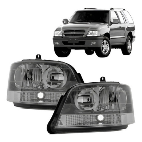 Par Farol S10 Blazer 2001 02 03 04 05 06 07 08 A 2011 Cinza