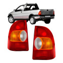 Par Lanterna Traseira Fiat Strada Tricolor 1996-2000