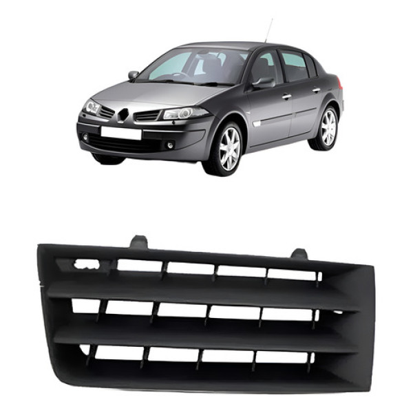 Grade Megane 2006 2007 08 09 10 11 12 2013 Esquerdo Retov Gris