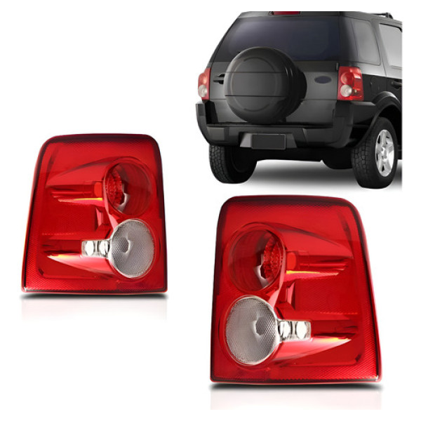 Par Sinaleira Traseira Ford Ecosport 2008 A 2012 Bicolor Tyc Ambos Lados Bicolor