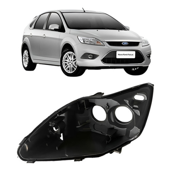 Carcaça Farol Para Ford Focus 2009 2010 2011 2012 2013