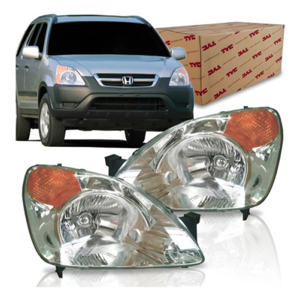 Farol Honda Crv Ano 2002 2003 2004 Pisca Ambar Tyc.