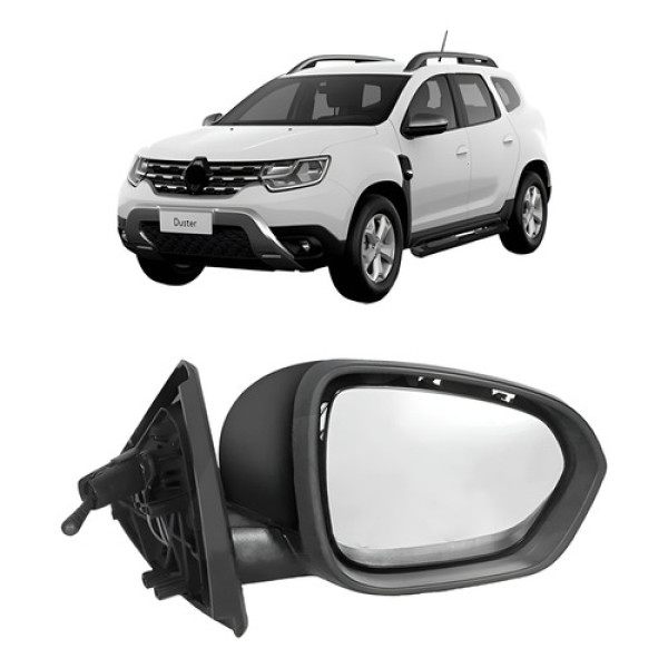 Retrovisor Elétrico C/sensor Temp. Ponto Cego Duster 21 A 2
