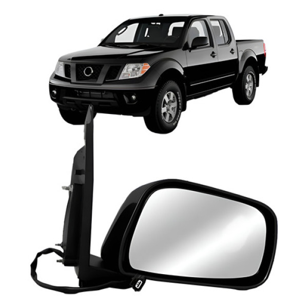 Retrovisor Eletrico Capa Preta Frontier 2008 A 2016