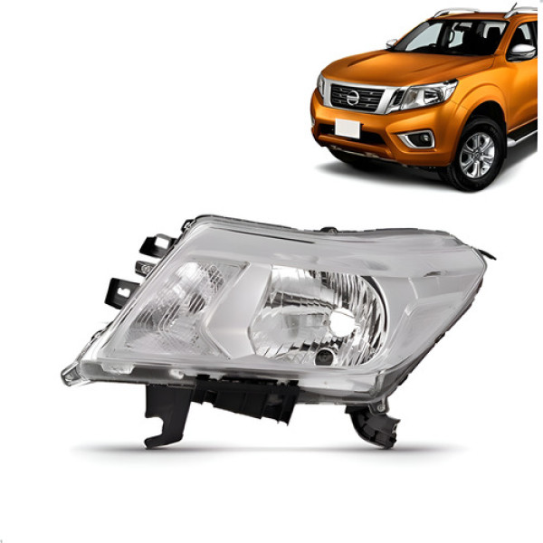 Farol Frontier Cromado S/led 2017 2018 2019 2020 2021 2022 Esquerdo/motorista