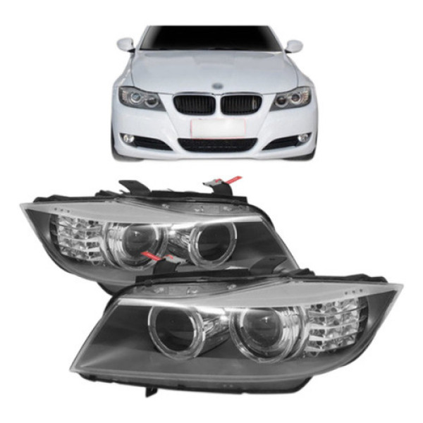 Par Farol Para Bmw Serie 3 2008 2009 2010 Com Projetor