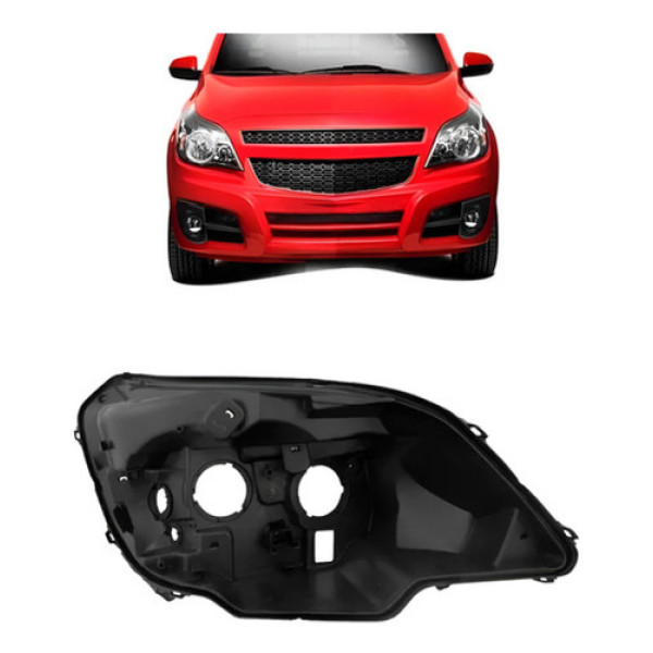 Carcaça Farol Agile Montana 2010 2011 2012 2013 2014