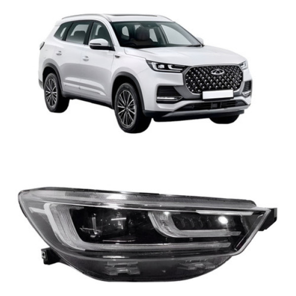 Farol Tiggo 8 Pro 2023 A 2024 Elétrico Led C/ Reator 10p