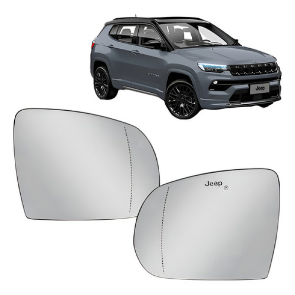 Par Lente Retrovisor Conjunto Compass 2017 A 2021