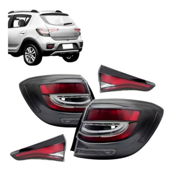 Kit Lanterna Sandero Stepway 2020 A 2023 2024 Canto E Tampa