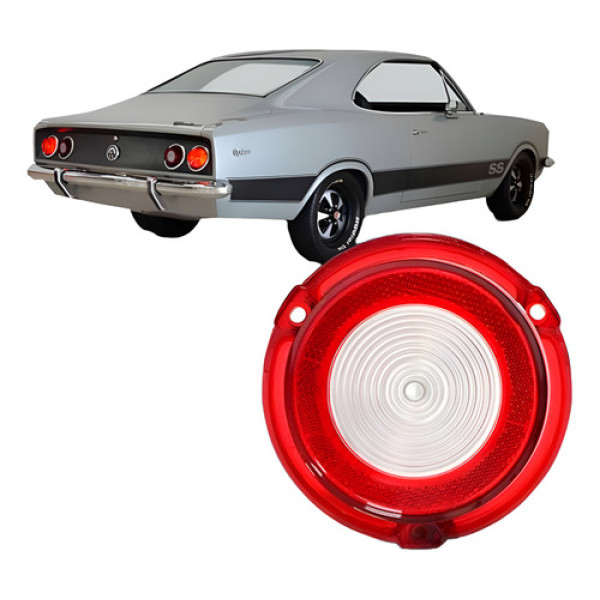 Lente Lanterna Traseira Opala 1970/1979 C/ré Plastico Ofert
