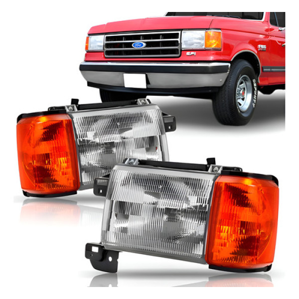 Farol F1000 1993 1994 1995 1996 Pisca Ambar Com Suporte Tyc