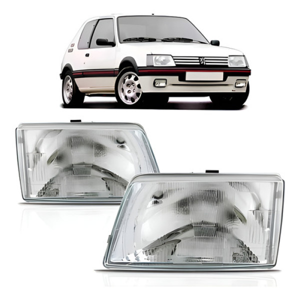 Farol Peugeot 205 1983 84 85 86 87 88 89 90 91 1992