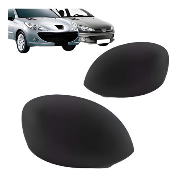Par Capa Retrovisor Peugeot 206 1998 A 2008 Primer