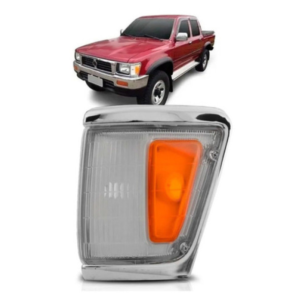Lanterna Pisca Seta Hilux Srv 1992 A 2001 Aro Cromado Fino