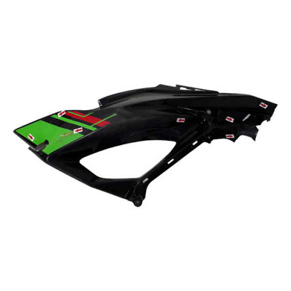 Carenagem Lateral Kawasaki Zx6r 636 20/22 L/d Quebrada 59869 Preto