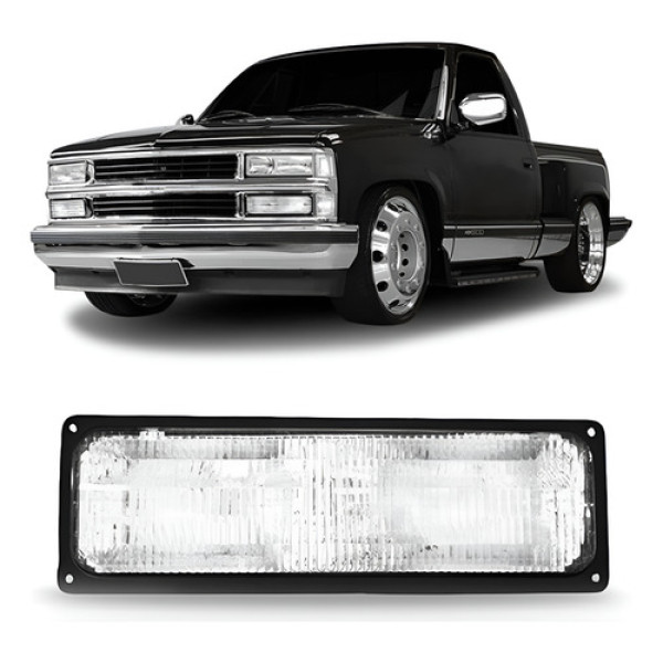 Pisca Seta Inferior Farol Silverado 1993 A 2001 Cristal