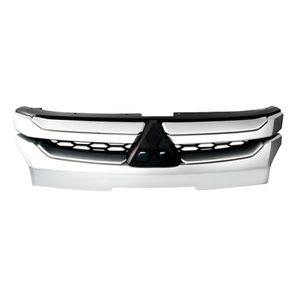 Grade Radiador L200 Triton 2021-2023 Cromada E Preto