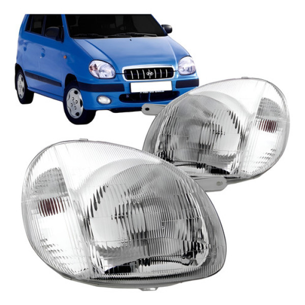 Farol Compatível Para Hyundai Atos 1998 1999 2000 Esquerdo/motorista