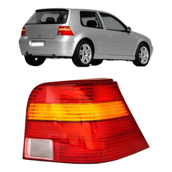 Lanterna Traseira Golf 1998 A 2006 Tricolor
