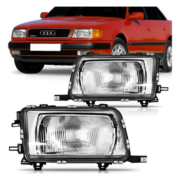 Farol Audi 80 1991 1992 1993 1994 1995 Depo