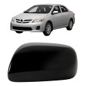 Capa Retrovisor Corolla 2008 A 2012 S/ Furo Preto Liso