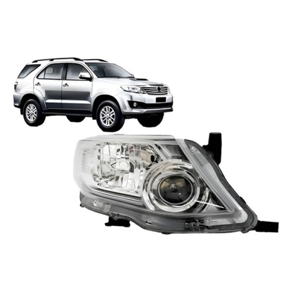 Farol Cromado Hilux Sw4 2012 2013 2014 2015 Direito/passageiro