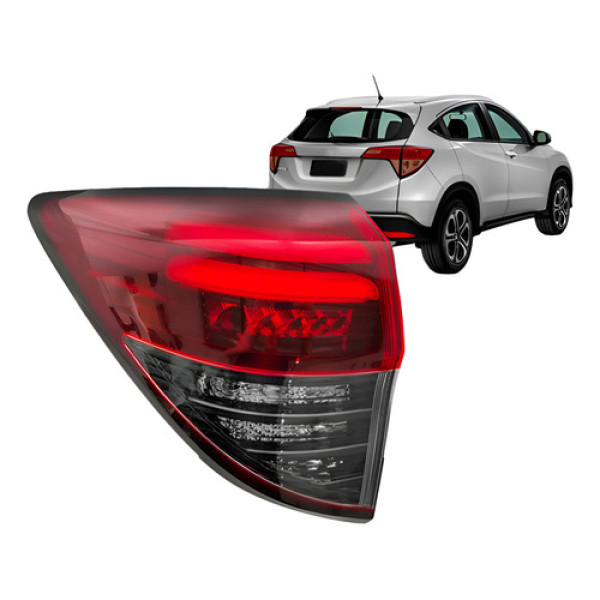 Lanterna Traseira Fume Hrv 2019 A 2021 Com Led