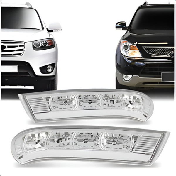 Par Pisca Retrovisor Santa Fe 2010 2011 2012 2013