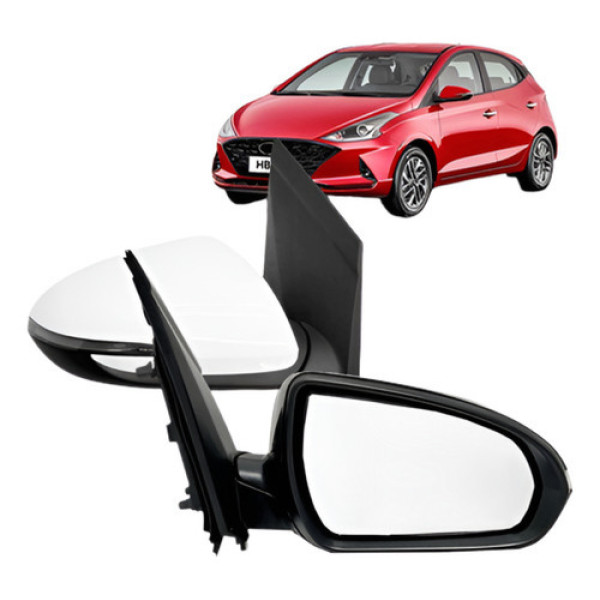 Par Retrovisor Externo Hb20 2020 A 2023 Eletrico Com Pisca
