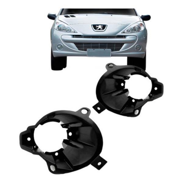 Par Suporte Farol Auxiliar Peugeot 207 Ano 2008 09 10 11 12