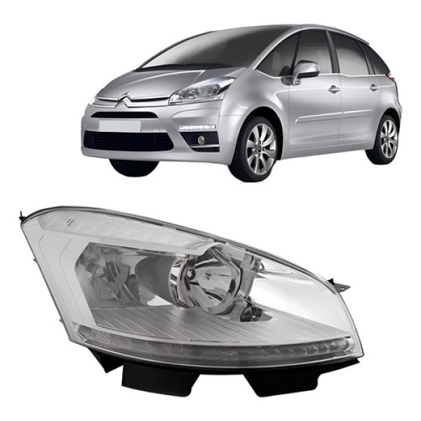 Farol C4 Grand Picasso 2008 A 2011 Elétrico Pisca Cristal Direito/passageiro