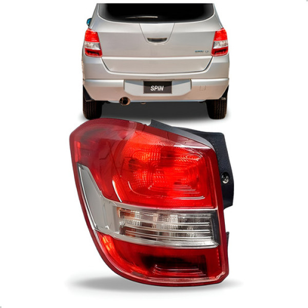 Sinaleira Traseira Gm Spin 2013 2014 2015 2016 Borda Vermelh