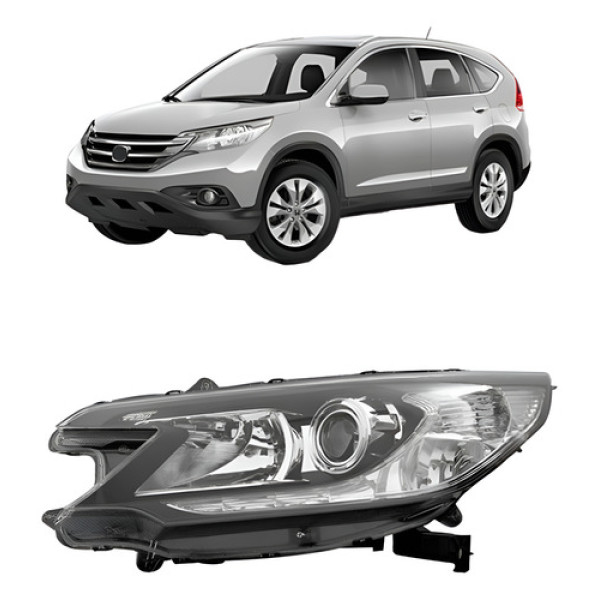 Farol Para Honda Crv 2012 2013 2014 C/ Projetor