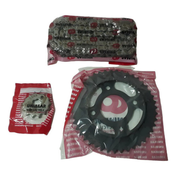 Kit Relação Today Cg Titan 125 84 À 99 Unibear C/ Retentor Cinza-escuro
