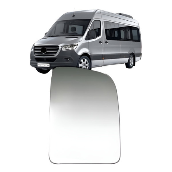 Lente Superior Retrovisor C/ Aquecedor Sprinter 2020 A 2022