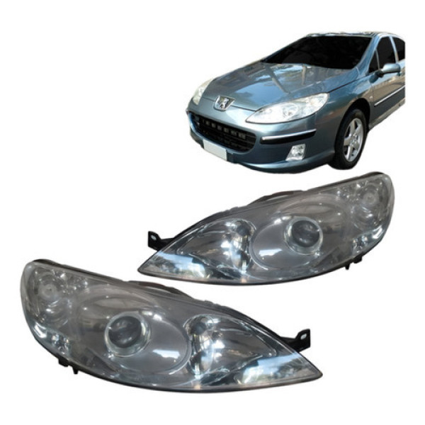 Farol Peugeot 407 Ano 2006 2007 2008 2009 2010 Manual Direito/passageiro