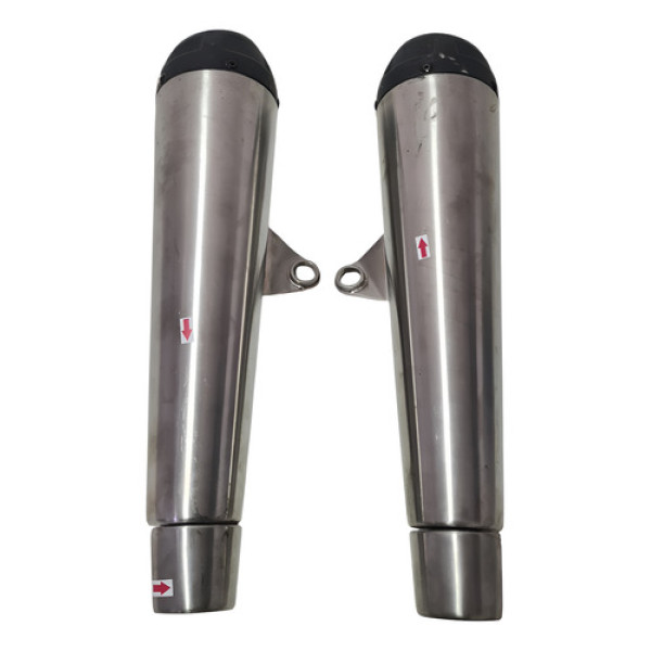 Par Ponteira Escapamento Speed Twin 1200 22/24 Detalhe 55645 Prateado
