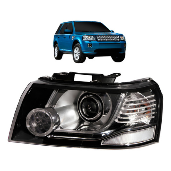 Farol Freelander 2 2006 A 2013 D3s C/led Cromada 12 Pinos