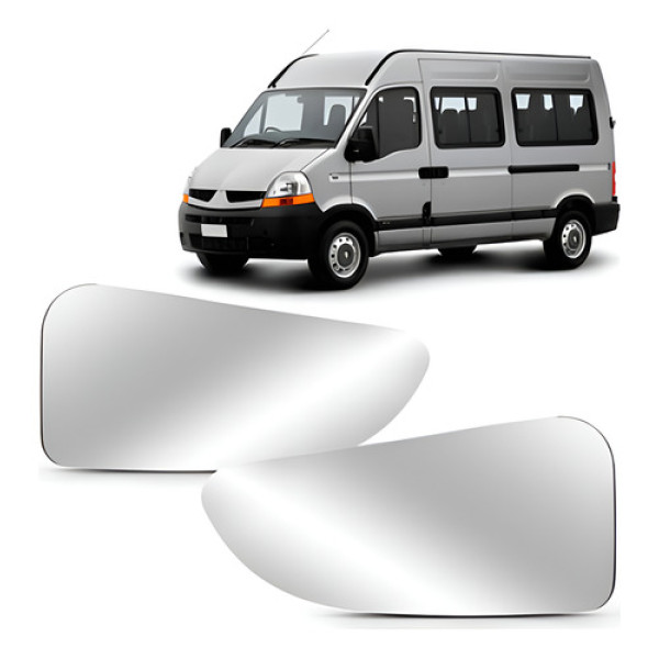 Par Lente Espelho Retrovisor Master 2003 A 2012 Inferior