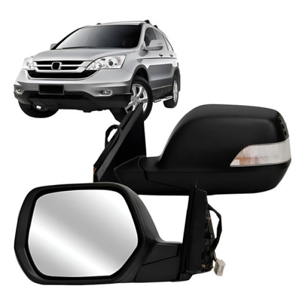 Retrovisor Eletrico Retratil Crv Com Pisca 2007 A 2011
