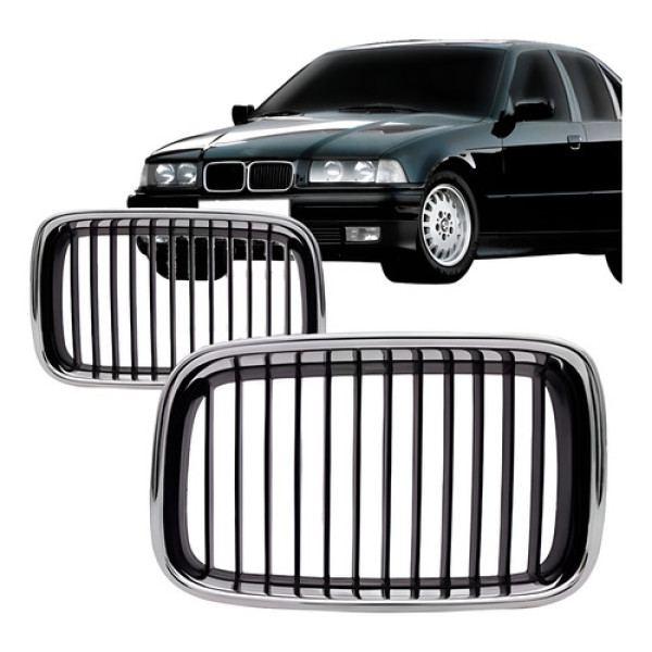 Grade Radiador Bmw S3 1992 1993 1994 1995 1996 Cromado
